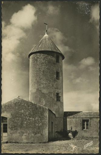 Le moulin de l'Échelle (vue 1), le moulin de la Giraudière à l'Herbaudière (vues 2-3).